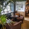 Interior seating area in a pub restaurant