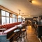 Internal seating area in a pub restaurant