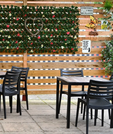 exterior beer garden