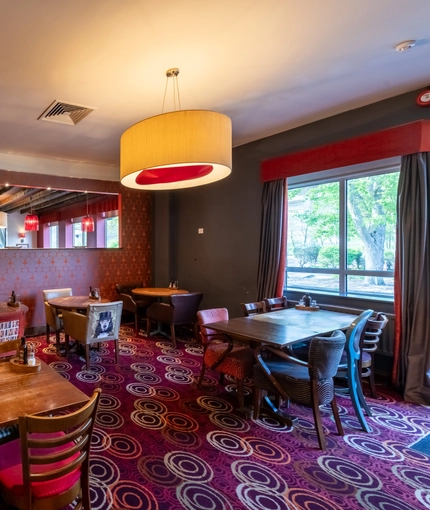 interior restaurant and seating area