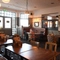 Interior dining area of a pub.