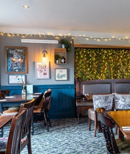 interior seating area of the pub