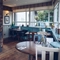 The restaurant area of The Woodman.