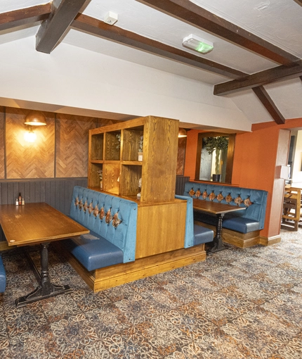 Restaurant area in a pub