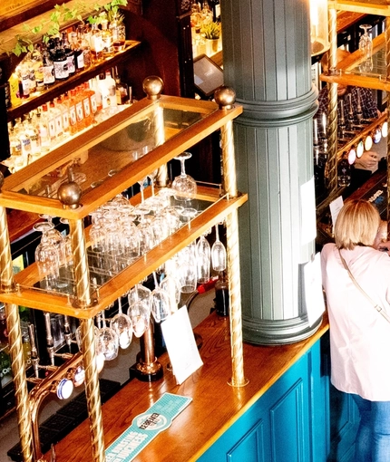 The bar at the Malt House.