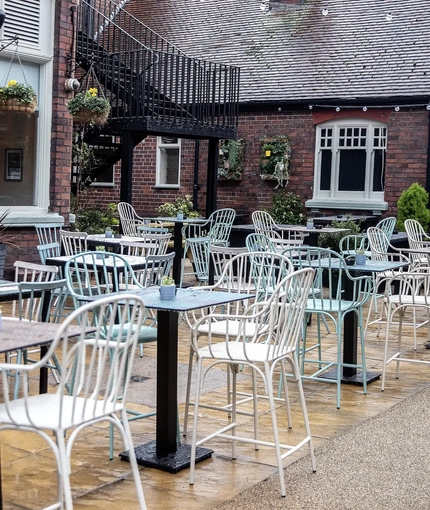 Exterior beer garden