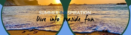 A banner promoting seaside stays at Greene King Inns.