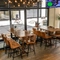 Internal seating area in a pub restaurant