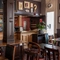 Internal seating area in a pub restaurant
