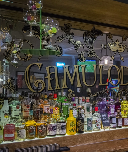 Interior image of bar