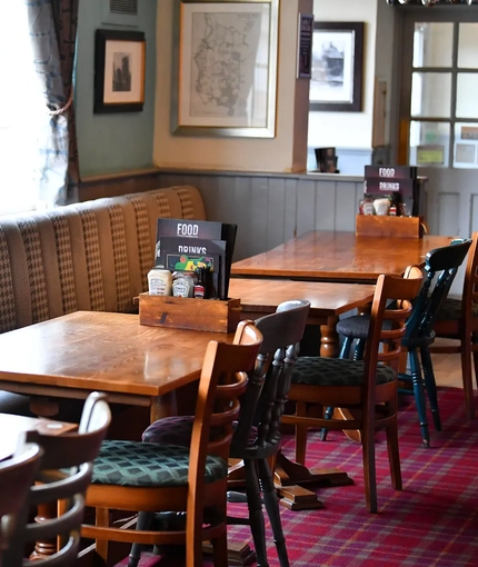 interior restaurant and seating area