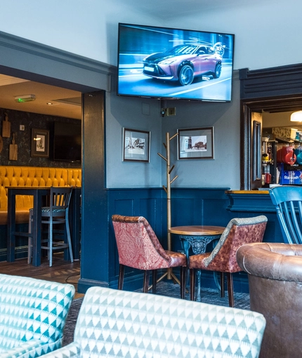 interior restaurant and seating area