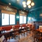 Internal seating area in a pub restaurant
