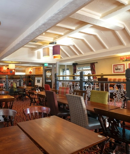 interior restaurant and seating area