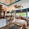 Seating area and bar area in a pub