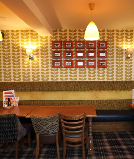 Restaurant area in a pub