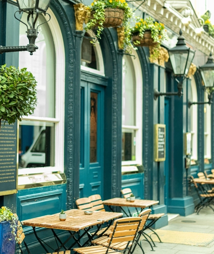 exterior beer garden 