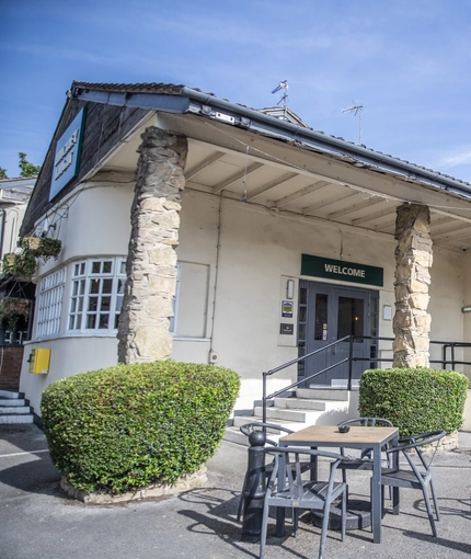exterior beer garden of the pub
