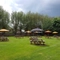 The beer garden of The Amington.