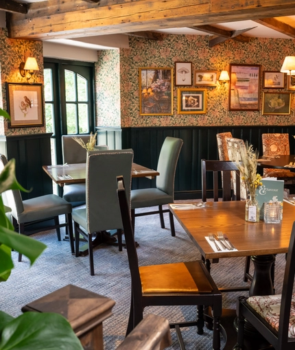 The interior restaurant and seating area at the Old Mill.