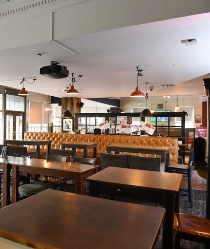 interior restaurant and seating area
