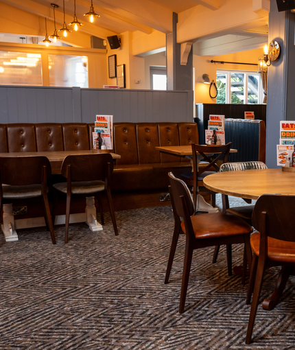 The interior restaurant and seating area  at the Sussex Yeoman.