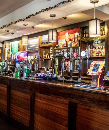 interior bar area of the pub