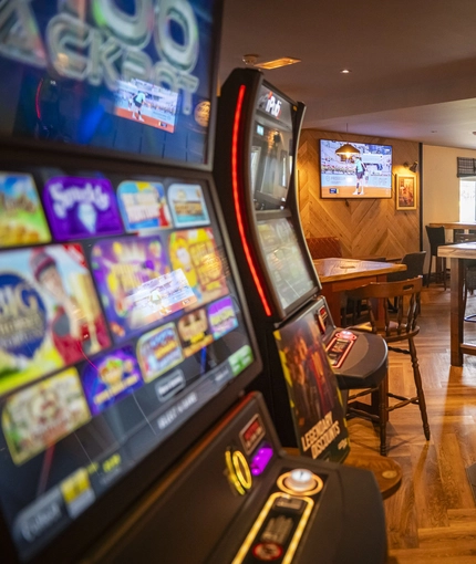 Restaurant and pub games area in a pub