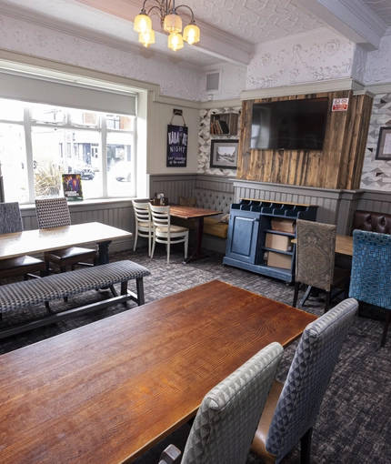 interior restaurant and seating area
