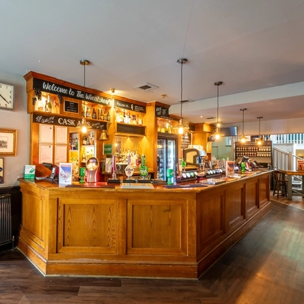 The interior bar at The Wheatsheaf.
