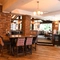 Interior dining area of a pub.