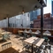 External seating area outside of a pub