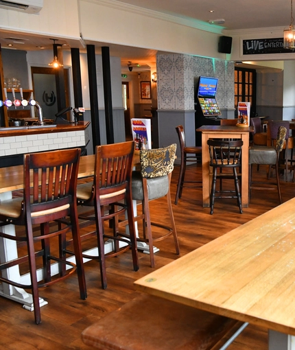 interior restaurant and seating area