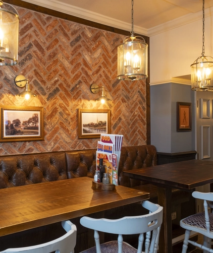 interior restaurant and seating area