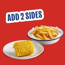 A banner promoting Add 2 Sides as part of the Mix it Up Tuesday campaign at Hungry Horse venues.
