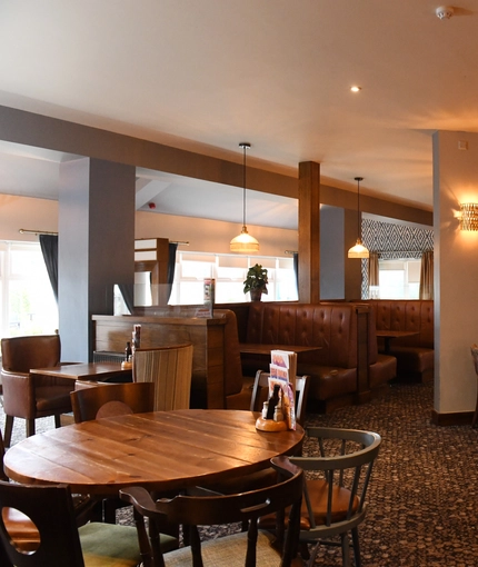 interior restaurant and seating area
