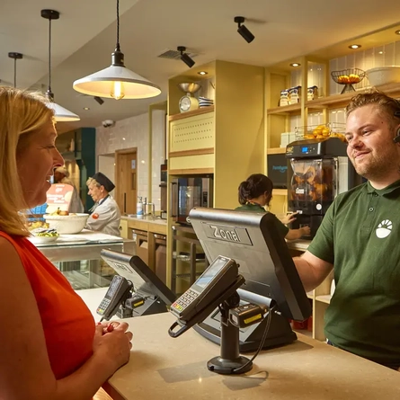Women ordering meal