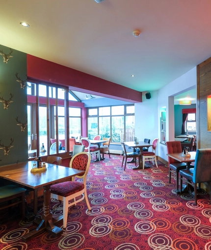 interior dining area of a pub