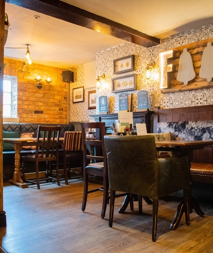 interior restaurant and seating area