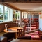 Interior dining area of a pub.