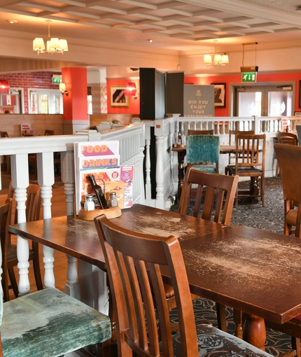 interior restaurant and seating area