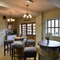Interior seating area in a pub restaurant