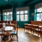 Internal seating area in a pub restaurant