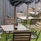 Beer garden outside of a pub