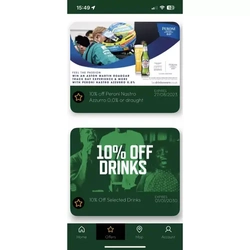 The offers screen of the Season Ticket app
