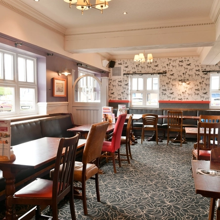 interior restaurant and seating area