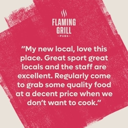 A customer review from visiting a Flaming Grill venue..