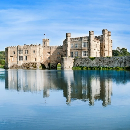 An image of Leeds Castle advertising local attractions near to Chef & Brewer venues.