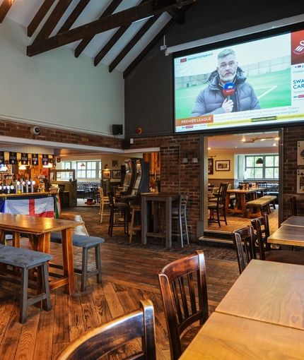 interior restaurant with seating area