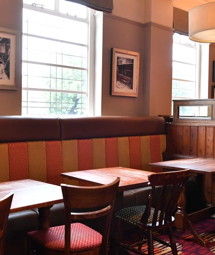 interior dining area of a pub